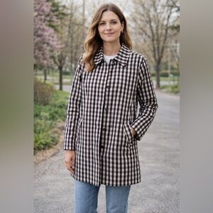 Chaps Black and White Spring Jacket